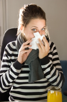 Flu woman